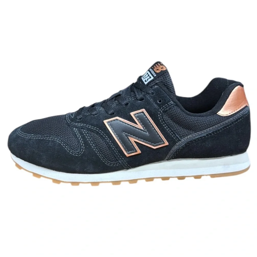 New Balance 373 Black Gold #XWL373CE2 Women's Trainers Running Sneakers Shoes 10